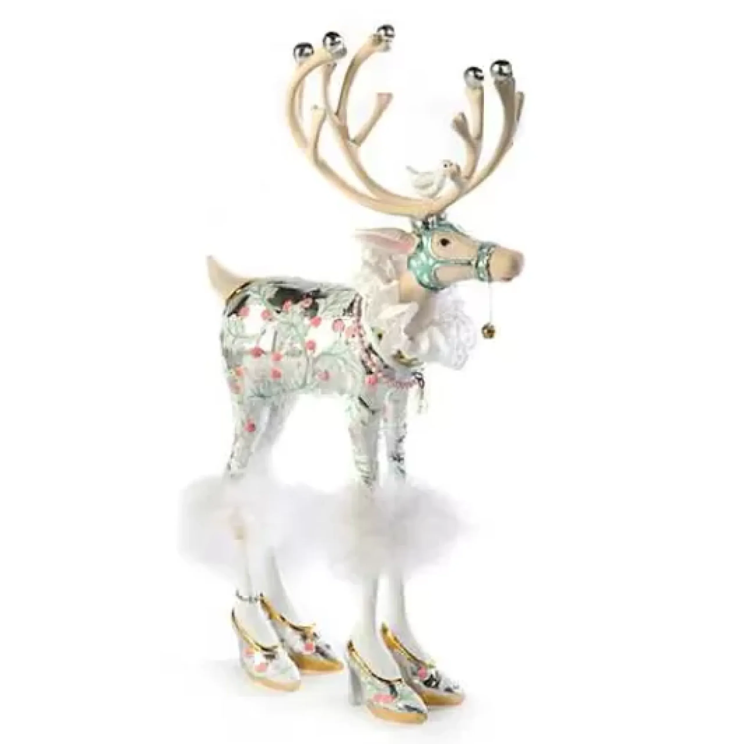 MacKenzie-Childs Patience Brewster Moonbeam Vixen Reindeer Figure< Holiday|Room Accents