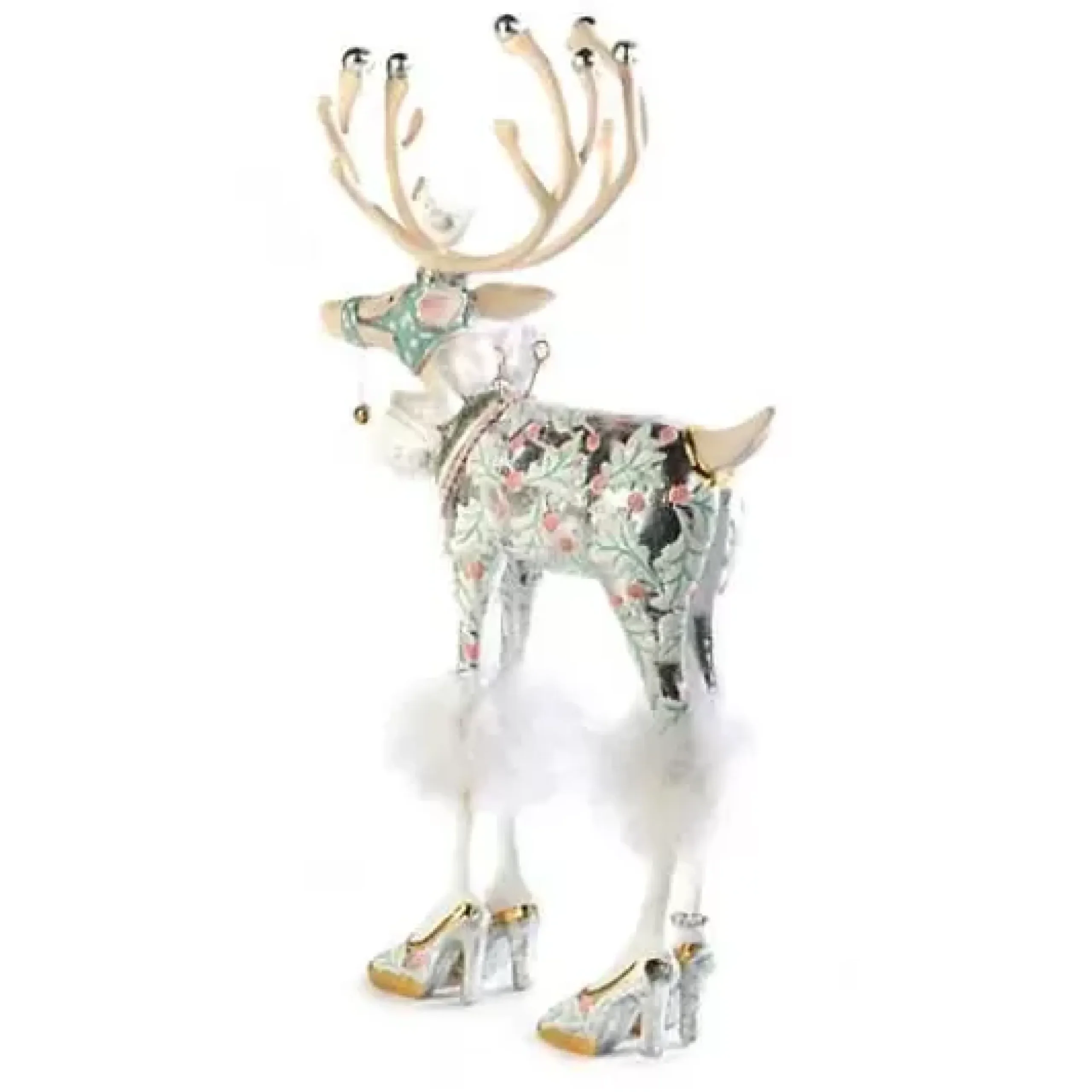 MacKenzie-Childs Patience Brewster Moonbeam Vixen Reindeer Figure< Holiday|Room Accents