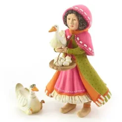 MacKenzie-Childs Patience Brewster Nativity Girl with Duck Figures< Holiday|Room Accents