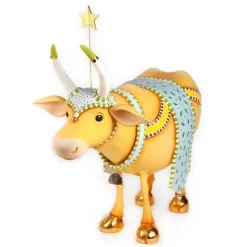 MacKenzie-Childs Patience Brewster Nativity Holy Cow Display Figure< Holiday|Room Accents