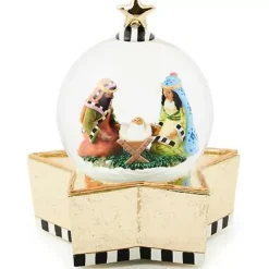 MacKenzie-Childs Patience Brewster Nativity Snow Globe< Room Accents