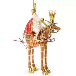 MacKenzie-Childs Patience Brewster Nativity Melchior on Horse Ornament< Holiday