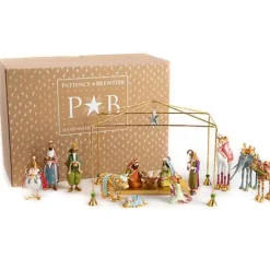 MacKenzie-Childs Patience Brewster Nativity Mini Figures Introductory Set< Holiday|Room Accents