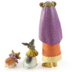 MacKenzie-Childs Patience Brewster Nativity Shepherdess with Dog Figures< Holiday|Room Accents
