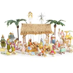 MacKenzie-Childs Patience Brewster Nativity World Holy Family Figures< Holiday|Room Accents