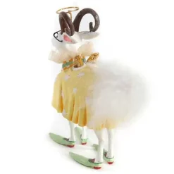 MacKenzie-Childs Patience Brewster Nativity Nanny Goat Ornament< Holiday