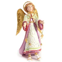 MacKenzie-Childs Patience Brewster Nativity Rejoicing Angel Figure< Holiday|Room Accents