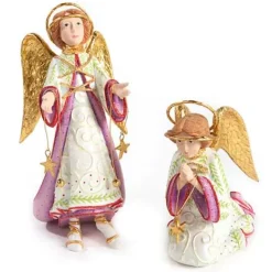 MacKenzie-Childs Patience Brewster Nativity Rejoicing Angel Figure< Holiday|Room Accents