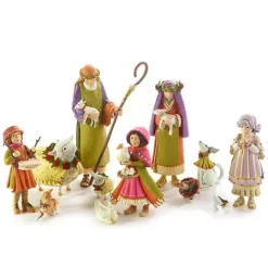 MacKenzie-Childs Patience Brewster Nativity Shepherd  Sheep Figures< Holiday|Room Accents