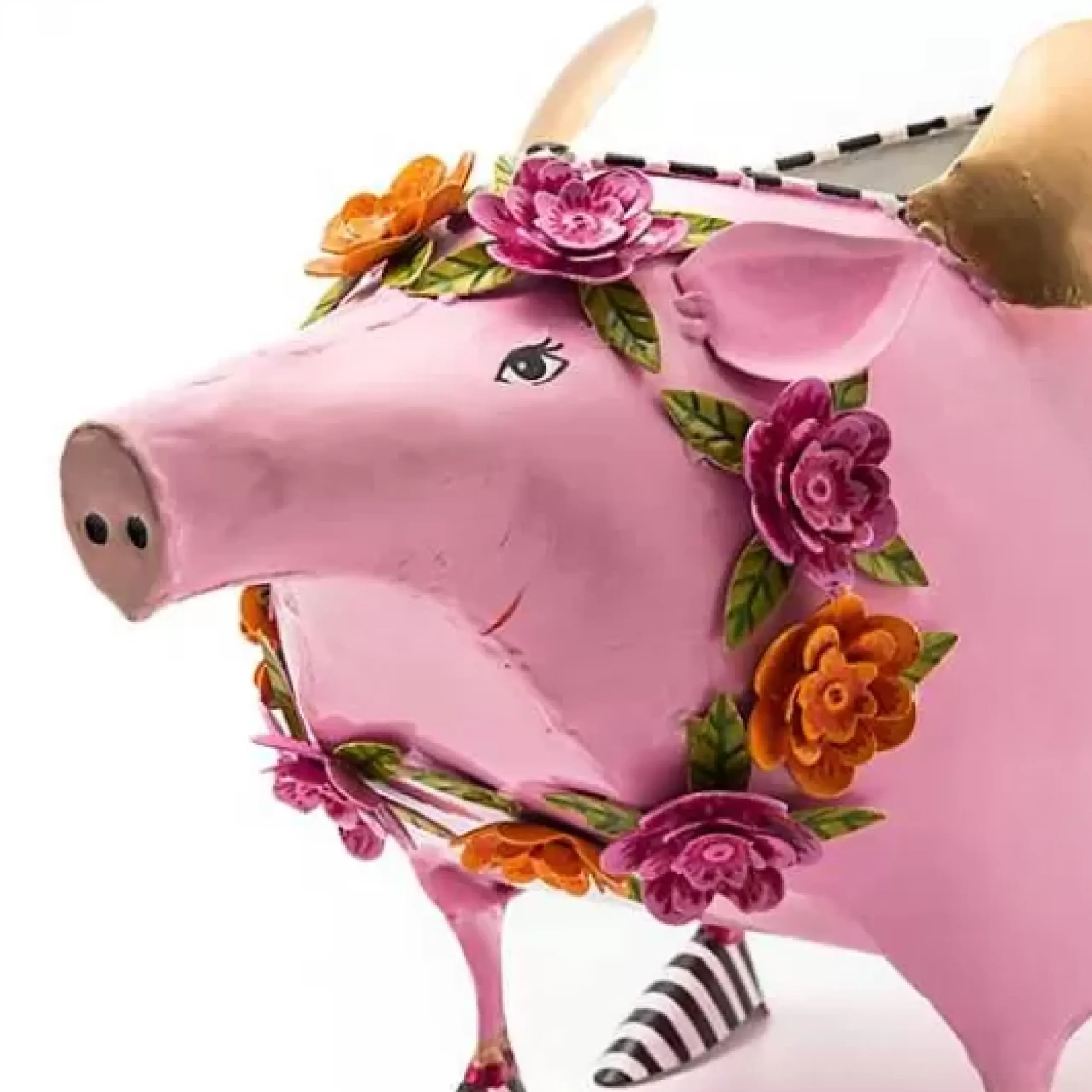MacKenzie-Childs Patience Brewster Portia Pig Planter< Spring|Greenery & Florals