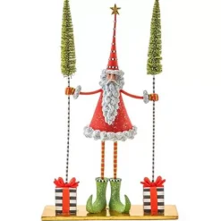 MacKenzie-Childs Patience Brewster Santa Gift Tree Figure< Holiday