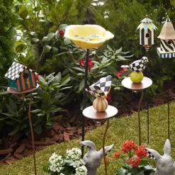 MacKenzie-Childs Persephone Bird Garden Stake< Outdoor