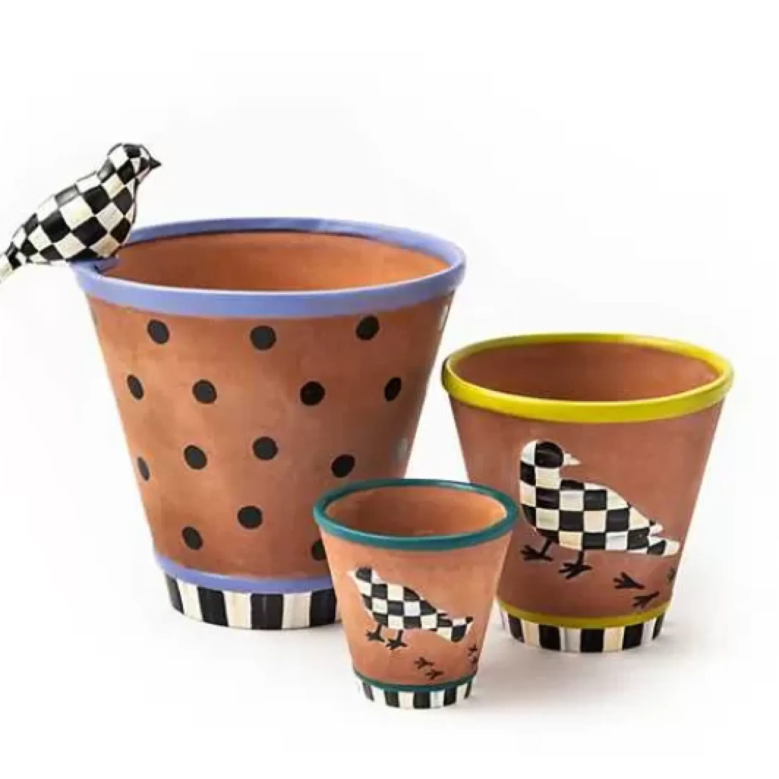 MacKenzie-Childs Persephone Large Pot< Outdoor|Room Accents