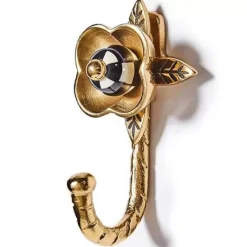 MacKenzie-Childs Petal Gold Wall Hook< Finishing Touches