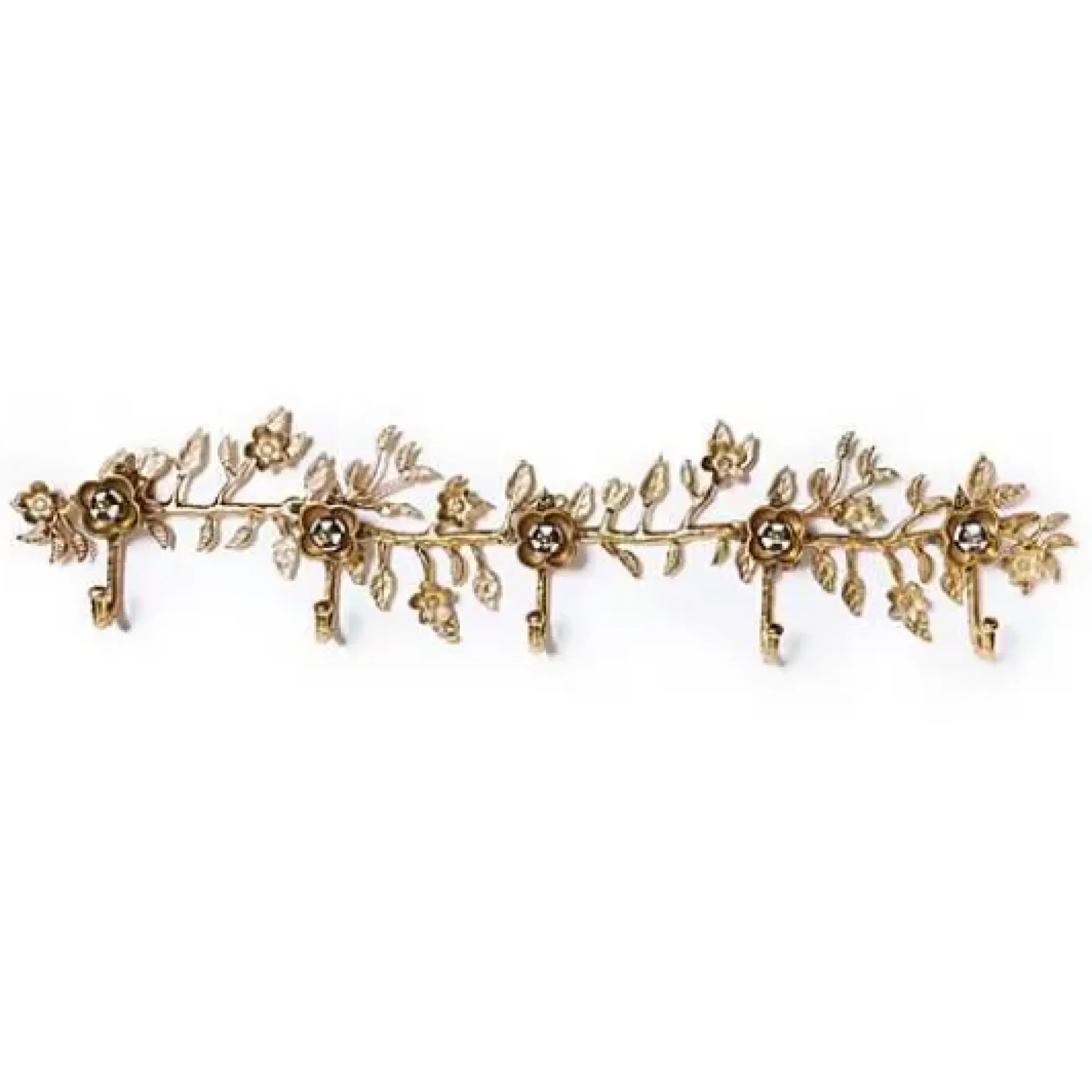 MacKenzie-Childs Petal Large Gold Wall Hook Rack< Finishing Touches