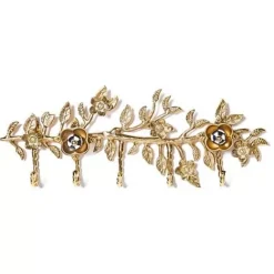 MacKenzie-Childs Petal Small Gold Wall Hook Rack< Finishing Touches