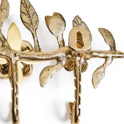 MacKenzie-Childs Petal Small Gold Wall Hook Rack< Finishing Touches