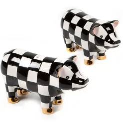 MacKenzie-Childs Pig Salt Pepper Set< Spring|Table Accessories