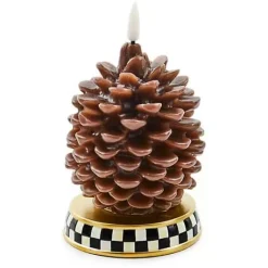 MacKenzie-Childs Pinecone Short Flameless Candle< The Fall Shop|Candles & Fragrances
