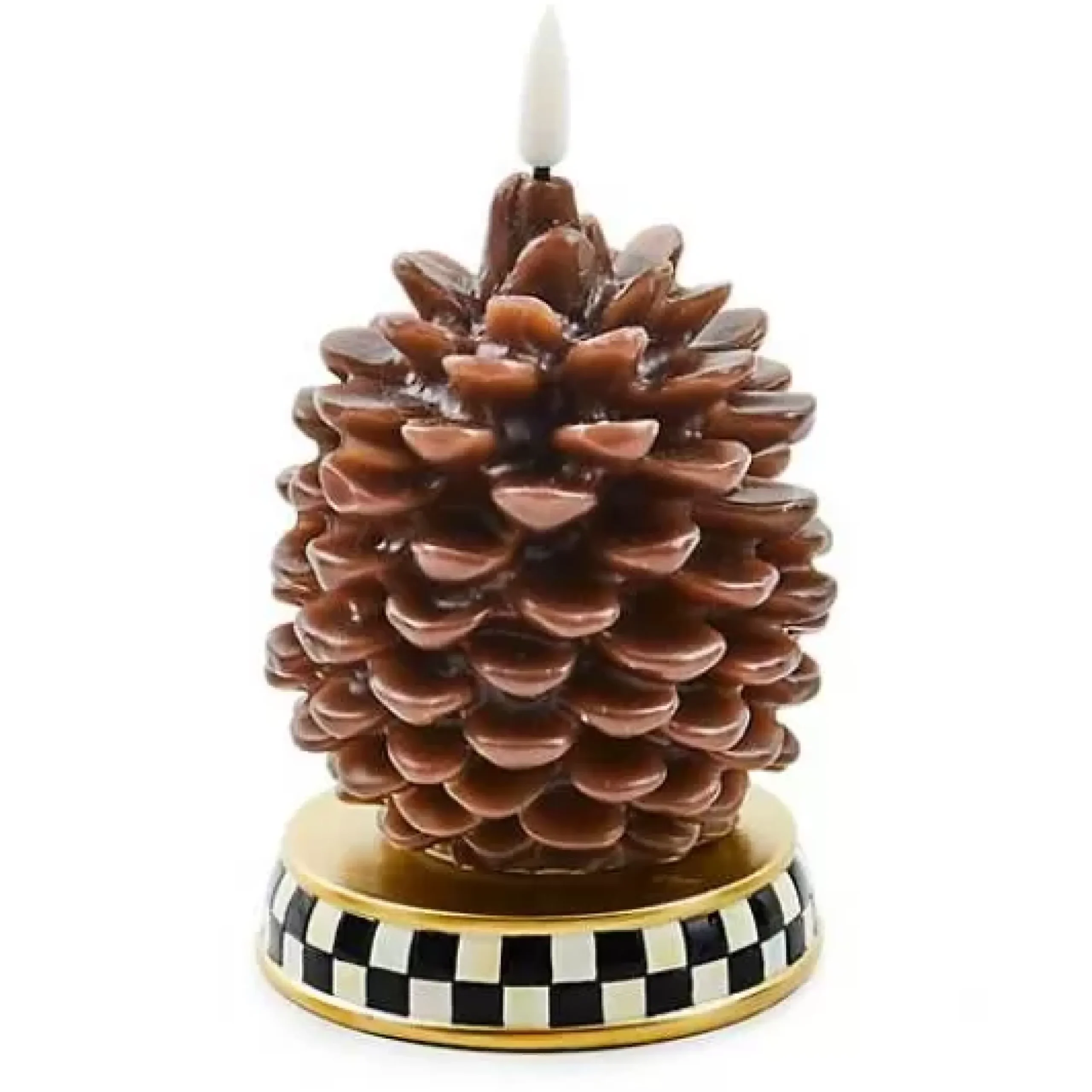 MacKenzie-Childs Pinecone Short Flameless Candle< The Fall Shop|Candles & Fragrances