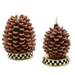 MacKenzie-Childs Pinecone Short Flameless Candle< The Fall Shop|Candles & Fragrances