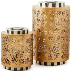 MacKenzie-Childs Pinecone Short Solar Lantern< Holiday|The Fall Shop