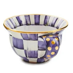 MacKenzie-Childs Plum Check Ceramic Teacup< The Coffee Shop|Fall Entertaining