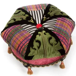 MacKenzie-Childs Portobello Road Footstool< Living Room