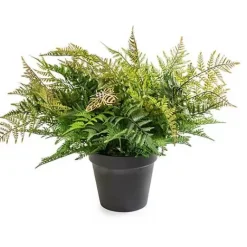 MacKenzie-Childs Potted Medium Fern With Bee< Spring|Greenery & Florals
