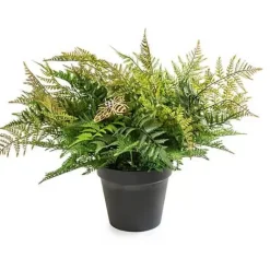 MacKenzie-Childs Potted Medium Fern With Bee< Spring|Greenery & Florals