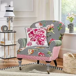 MacKenzie-Childs Pretty As A Bow 3 Tiered Table< Living Room|Bath & Bath Accessories