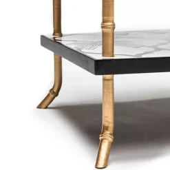 MacKenzie-Childs Pretty As A Bow 3 Tiered Table< Living Room|Bath & Bath Accessories