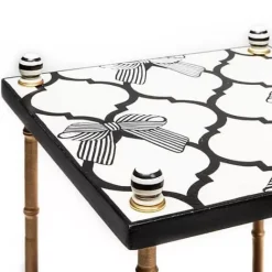MacKenzie-Childs Pretty As A Bow 3 Tiered Table< Living Room|Bath & Bath Accessories