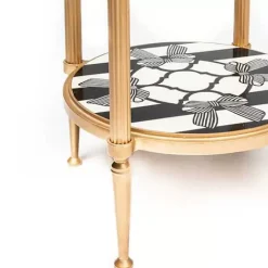 MacKenzie-Childs Pretty As A Bow Accent Table< Living Room