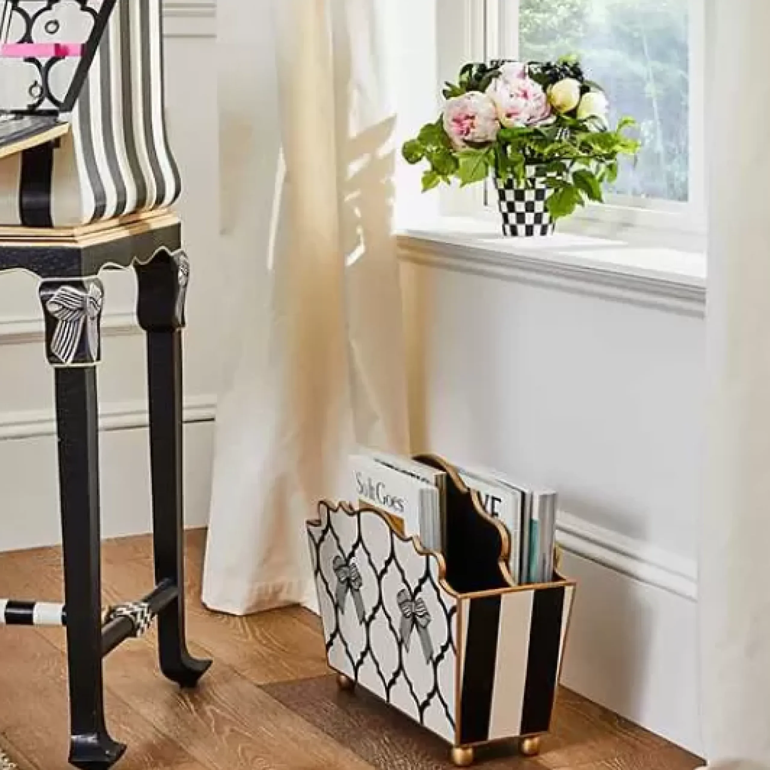 MacKenzie-Childs Pretty as a Bow Magazine Holder< Room Accents
