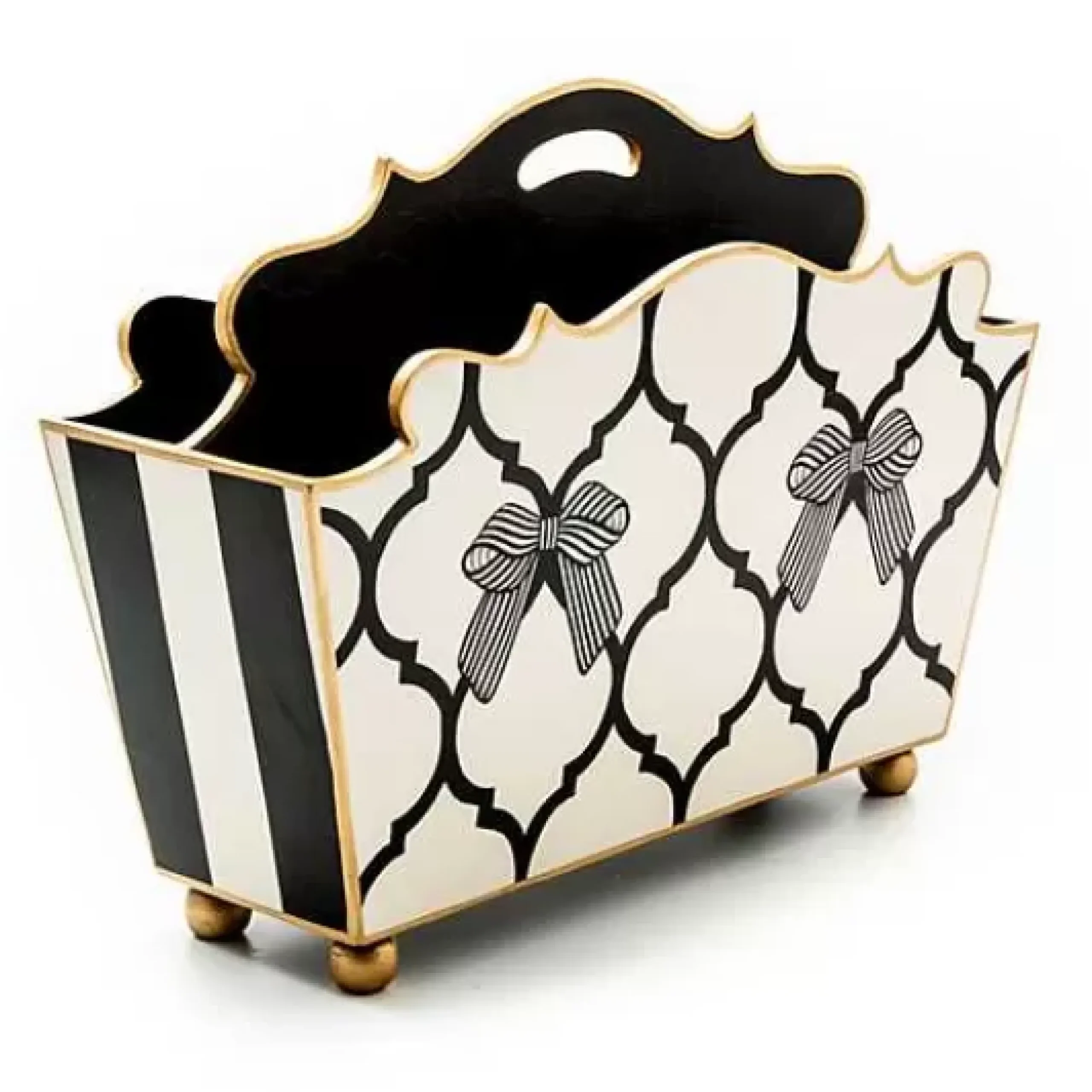 MacKenzie-Childs Pretty as a Bow Magazine Holder< Room Accents
