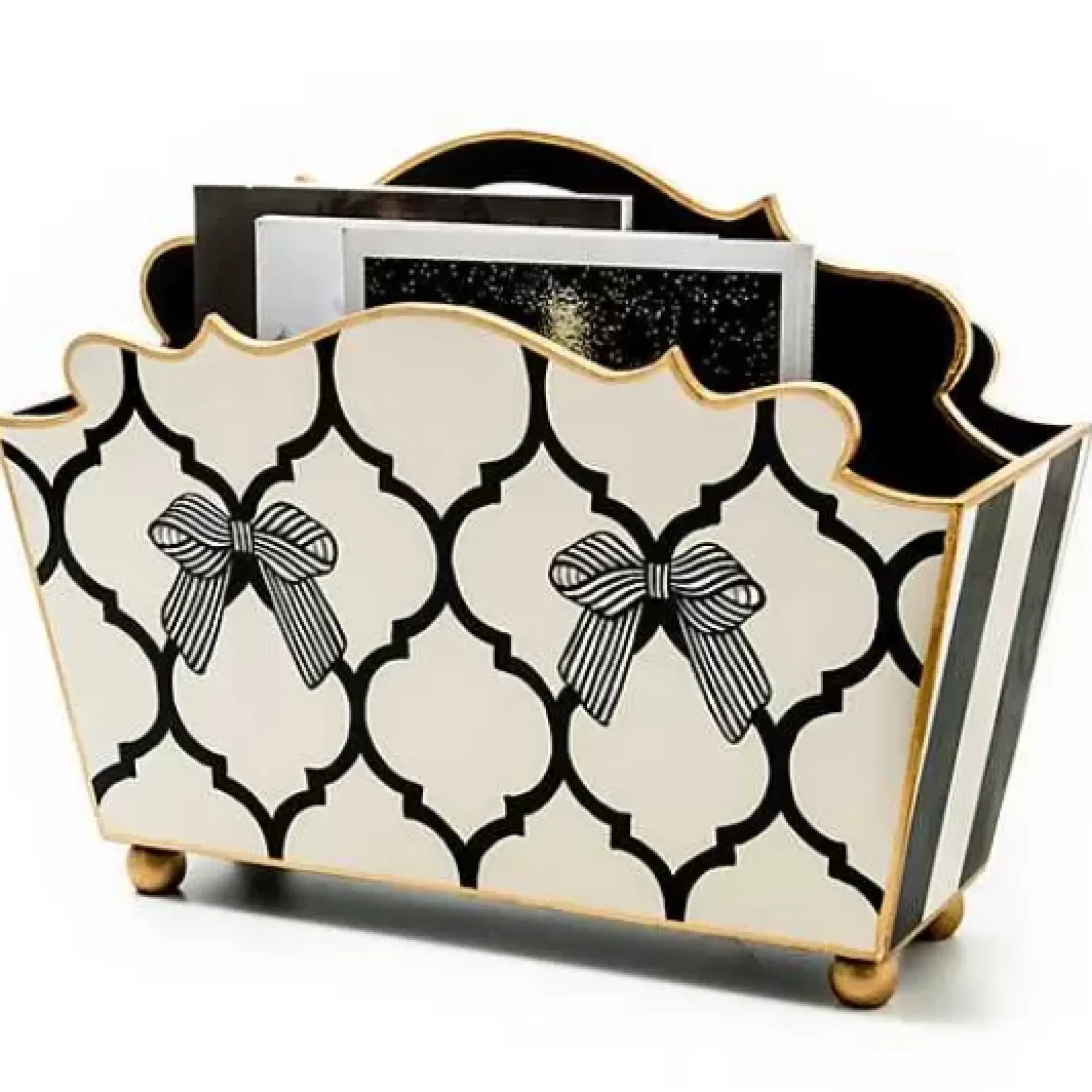 MacKenzie-Childs Pretty as a Bow Magazine Holder< Room Accents