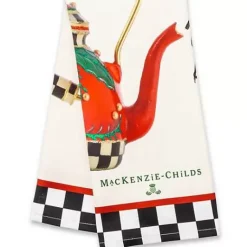 MacKenzie-Childs Put on the Kettle Dish Towel< Holiday|Kitchen & Table Linens