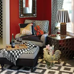 MacKenzie-Childs Quatrefoil Large Table Lamp< Room Accents|Lighting