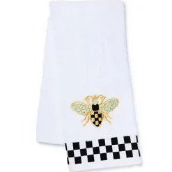 MacKenzie-Childs Queen Bee Check Hand Towel< Bath & Bath Accessories
