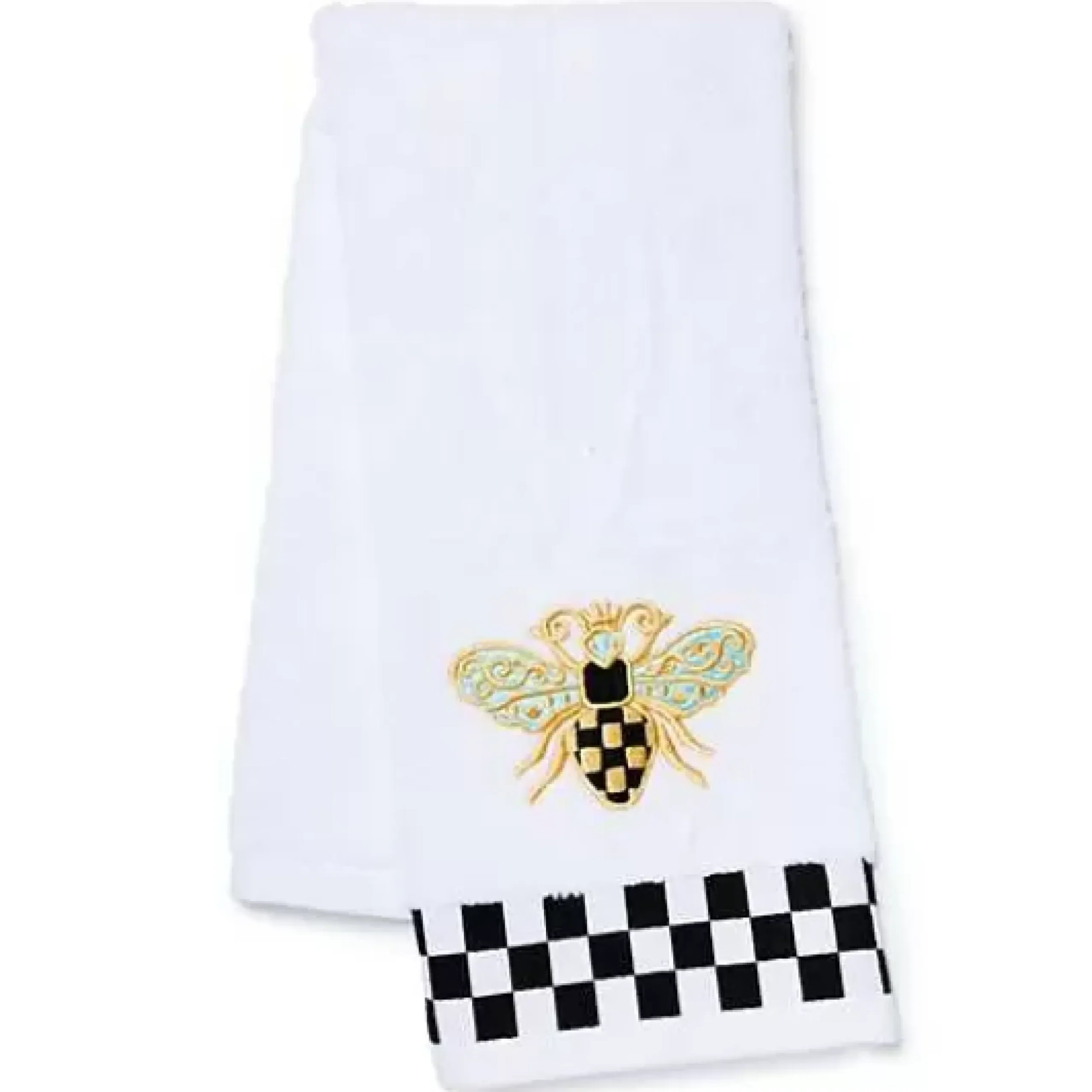 MacKenzie-Childs Queen Bee Check Hand Towel< Bath & Bath Accessories