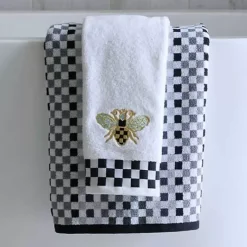 MacKenzie-Childs Queen Bee Check Hand Towel< Bath & Bath Accessories