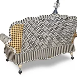 MacKenzie-Childs Queen Bee Courtyard Outdoor Loveseat< Outdoor