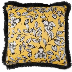 MacKenzie-Childs Queen Bee Outdoor Throw Pillow< Pillows, Throws, & Cushions|Outdoor