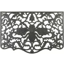 MacKenzie-Childs Queen Bee Rubber Door Mat< Spring|Outdoor