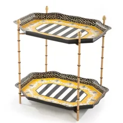 MacKenzie-Childs Queen Bee Tray Table< Room Accents|Bar Entertaining