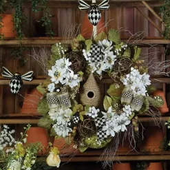 MacKenzie-Childs Queen Bee Wreath Hanger< Spring|Outdoor
