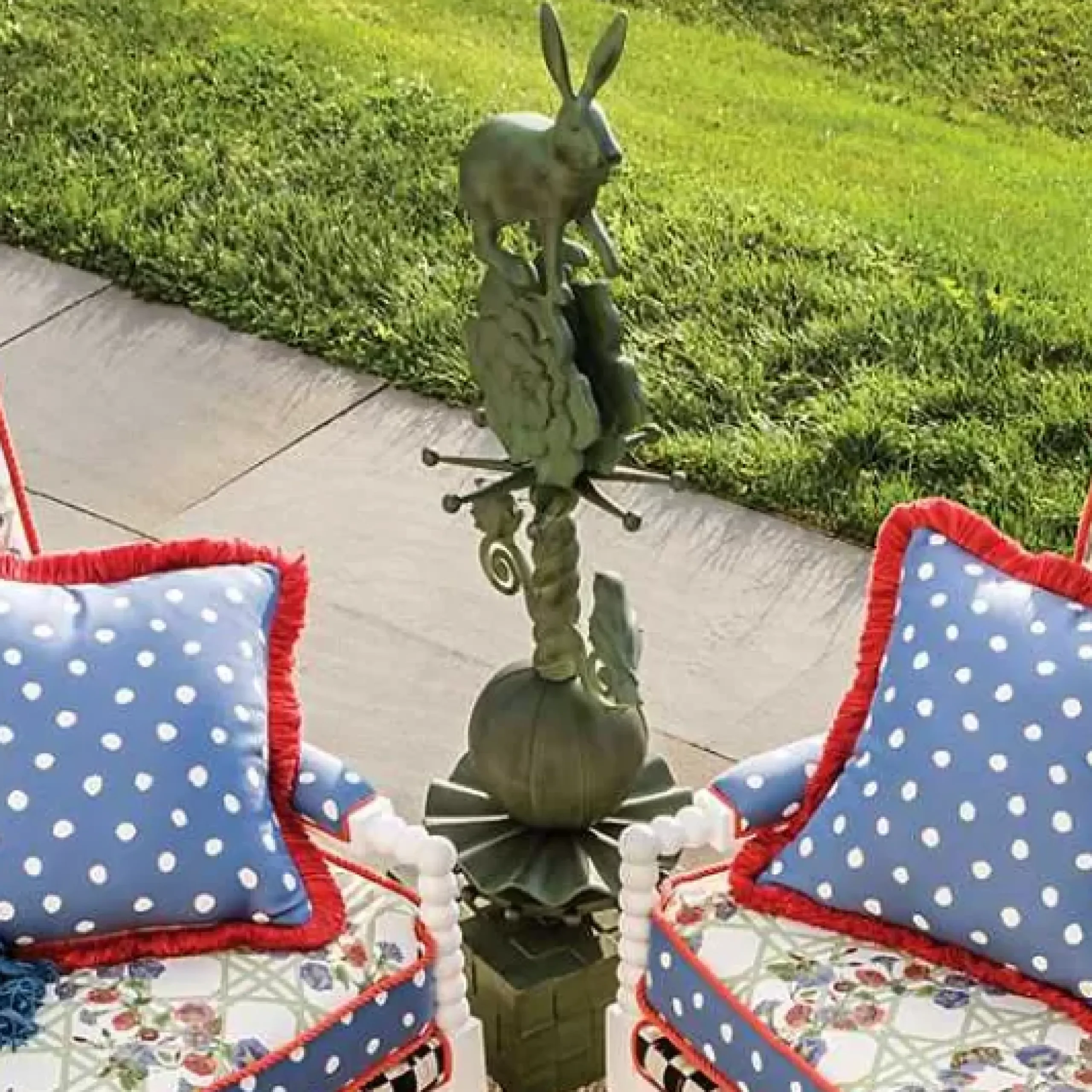 MacKenzie-Childs Rabbit Garden Totem< Easter|Spring