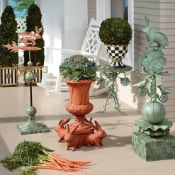 MacKenzie-Childs Rabbit Garden Totem< Easter|Spring