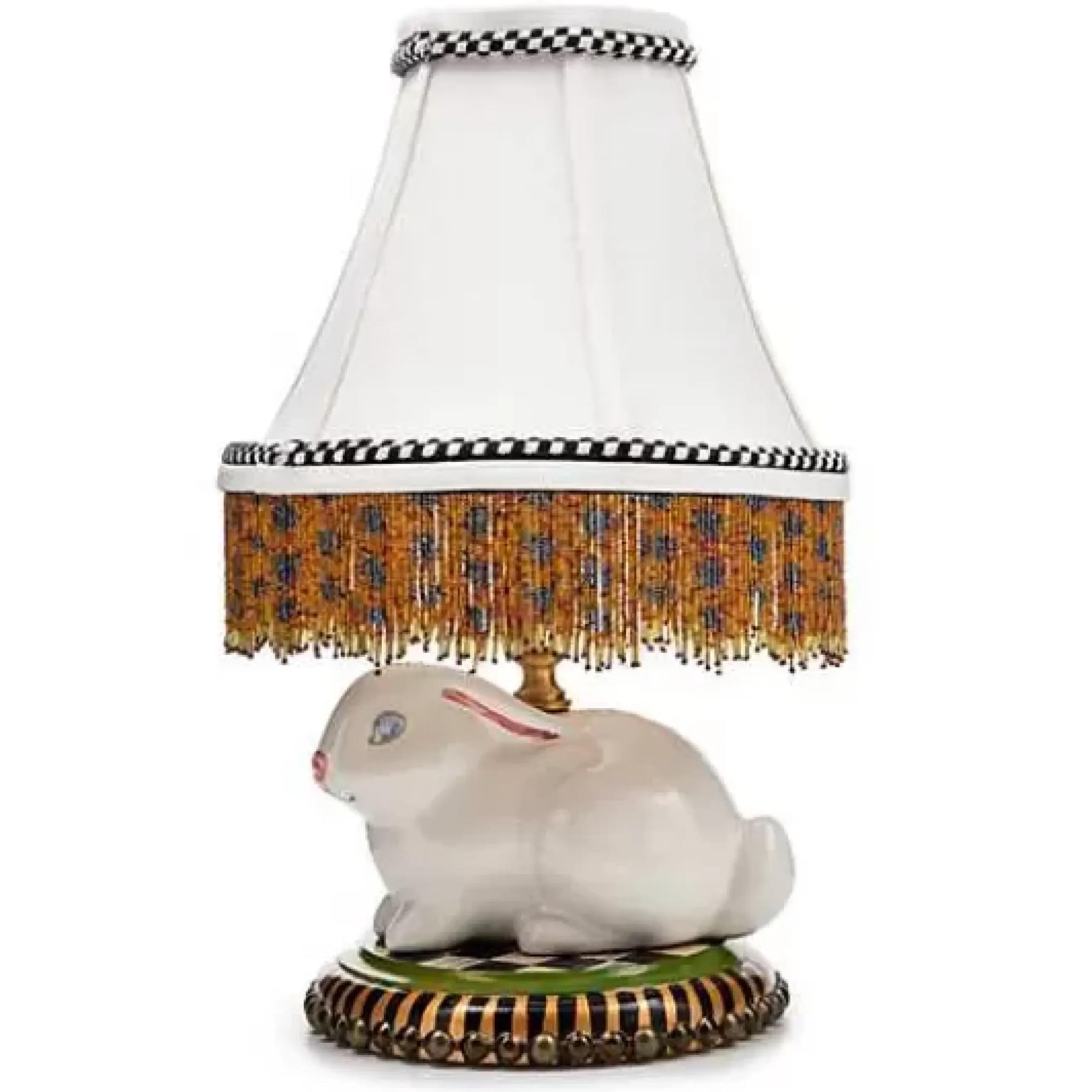 MacKenzie-Childs Rabbit Warren Ceramic Table Lamp< Easter|Spring